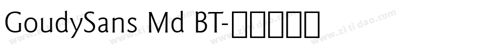 GoudySans Md BT字体转换